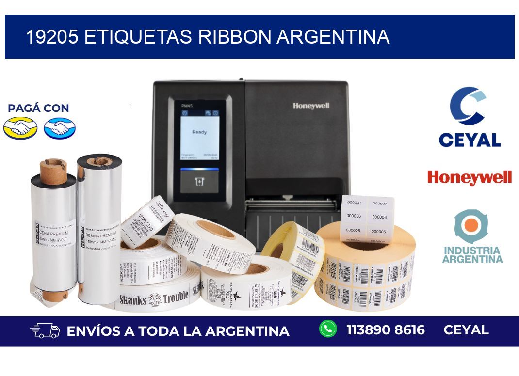 19205 etiquetas ribbon argentina