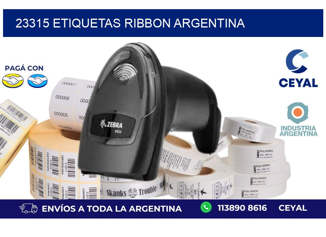 23315 etiquetas ribbon argentina