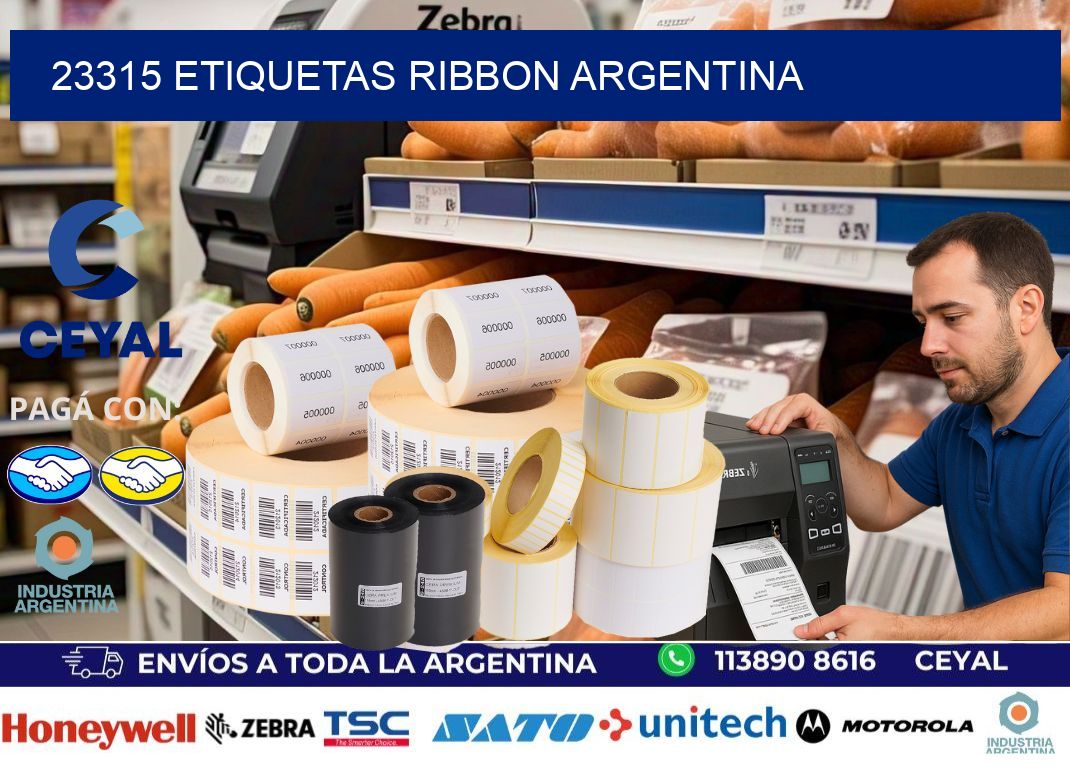 23315 etiquetas ribbon argentina