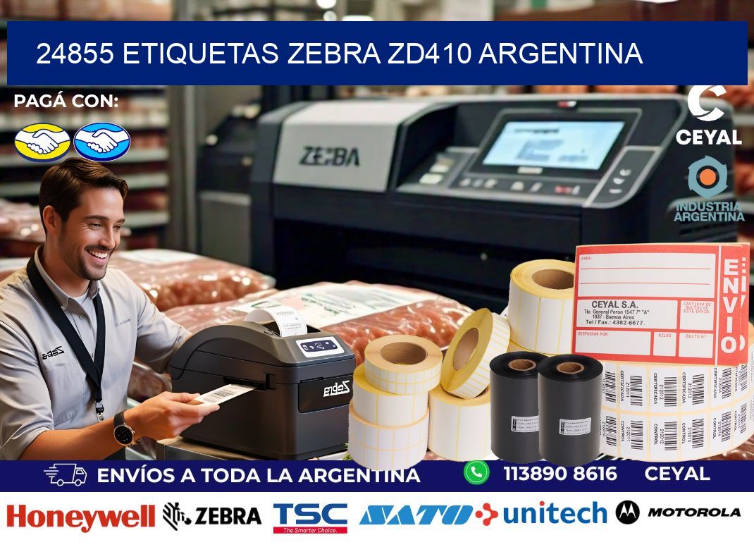 24855 etiquetas zebra zd410 argentina