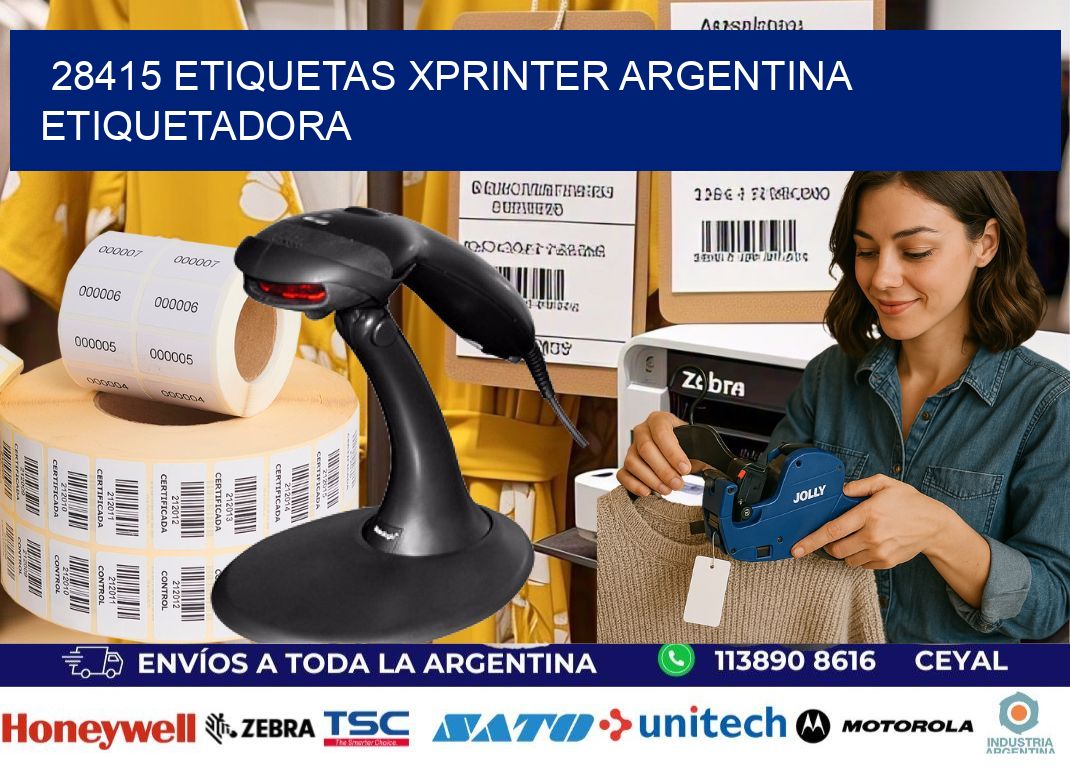 28415 etiquetas xprinter argentina ETIQUETADORA