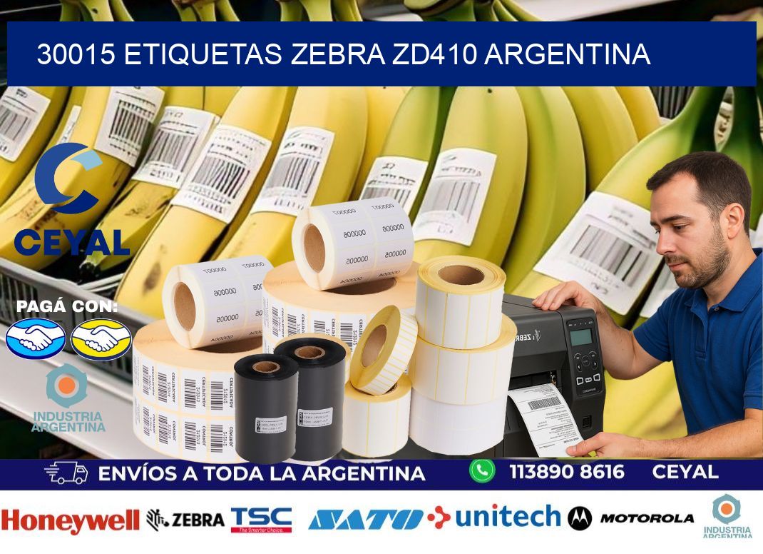 30015 etiquetas zebra zd410 argentina