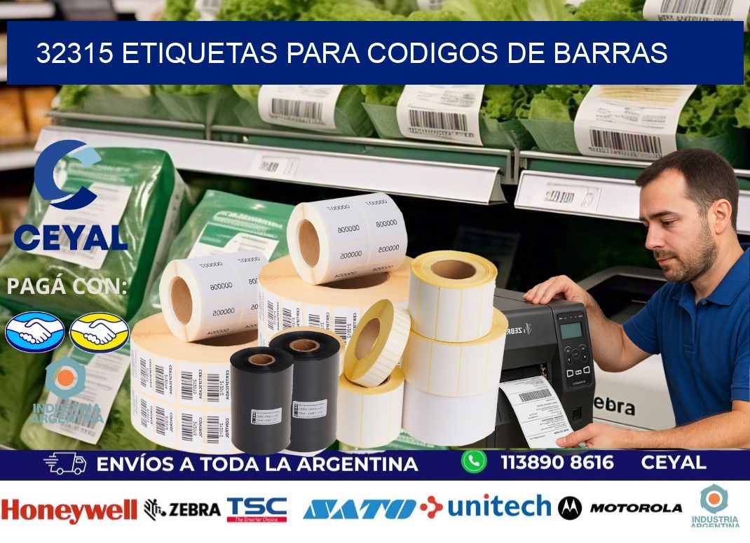 32315 ETIQUETAS PARA CODIGOS DE BARRAS