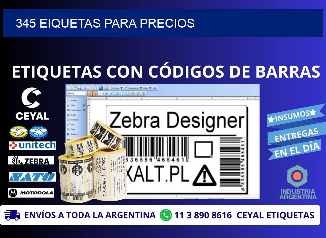 345 EIQUETAS PARA PRECIOS
