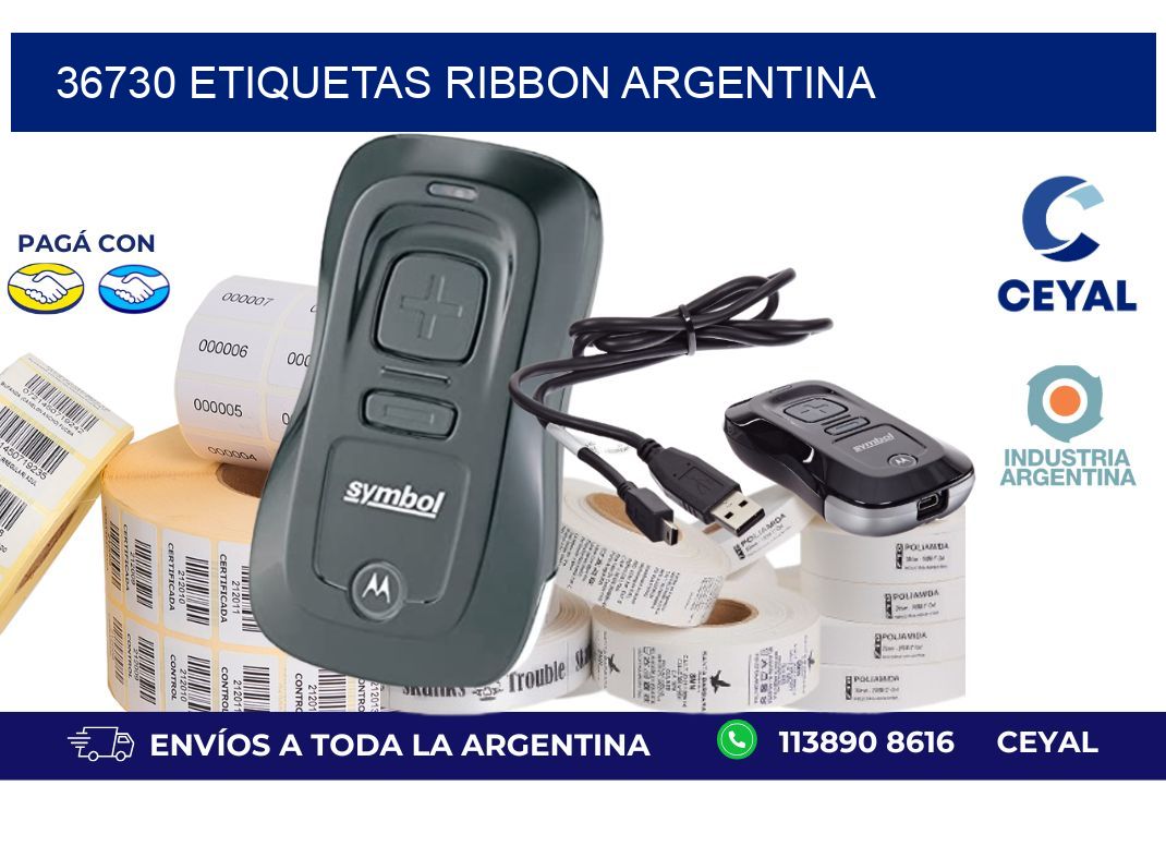 36730 etiquetas ribbon argentina