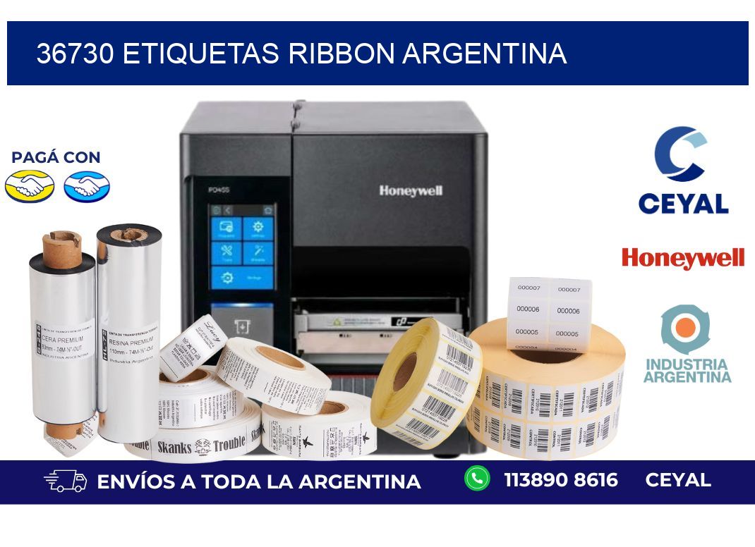 36730 etiquetas ribbon argentina