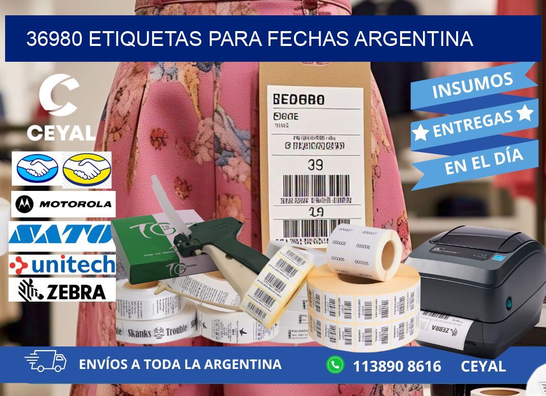 36980 ETIQUETAS PARA FECHAS ARGENTINA