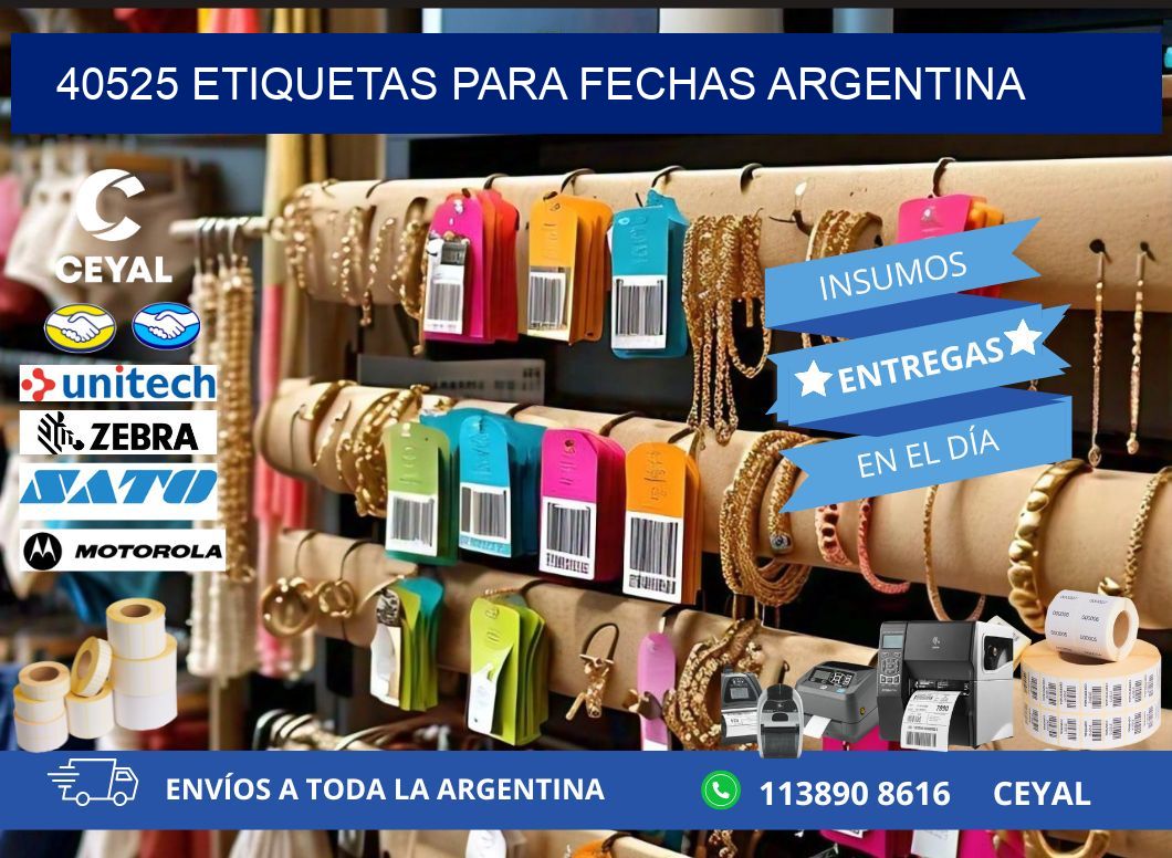 40525 ETIQUETAS PARA FECHAS ARGENTINA