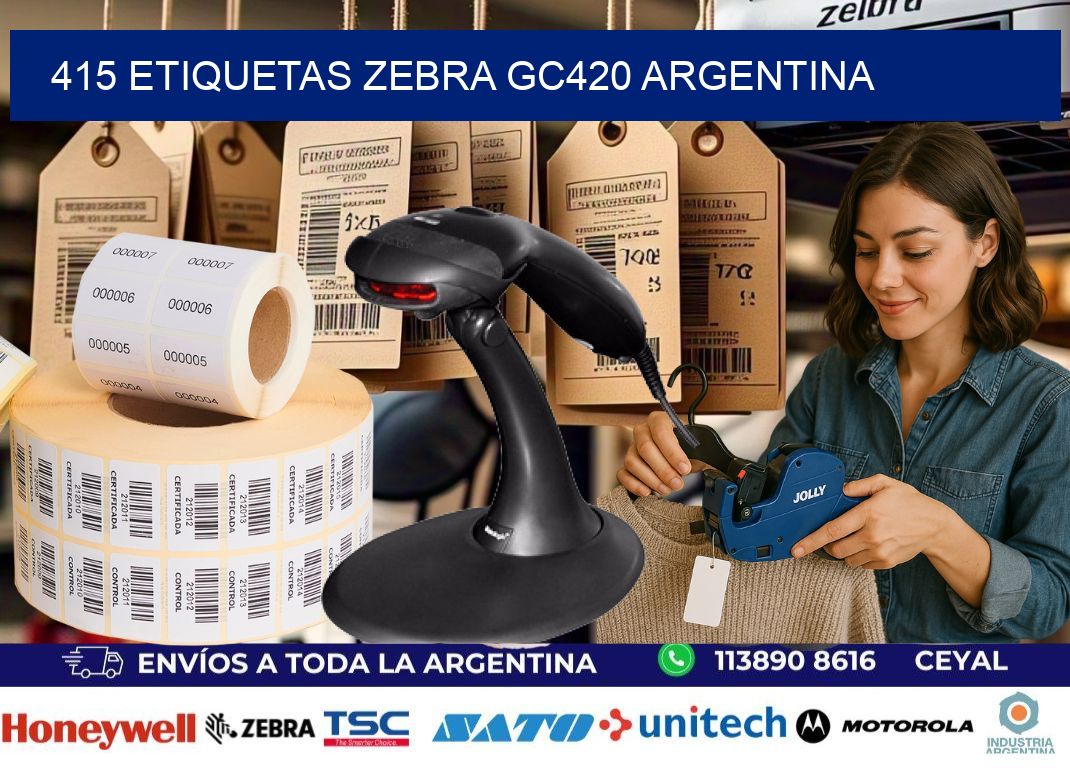 415 etiquetas zebra gc420 argentina