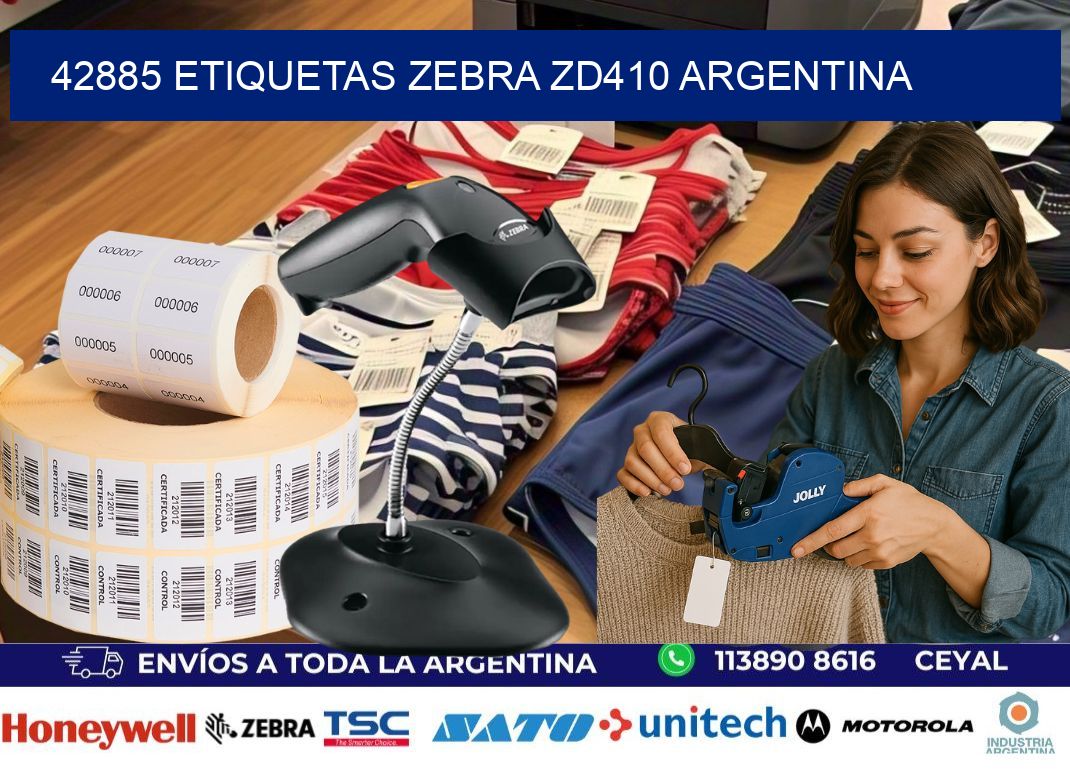 42885 etiquetas zebra zd410 argentina
