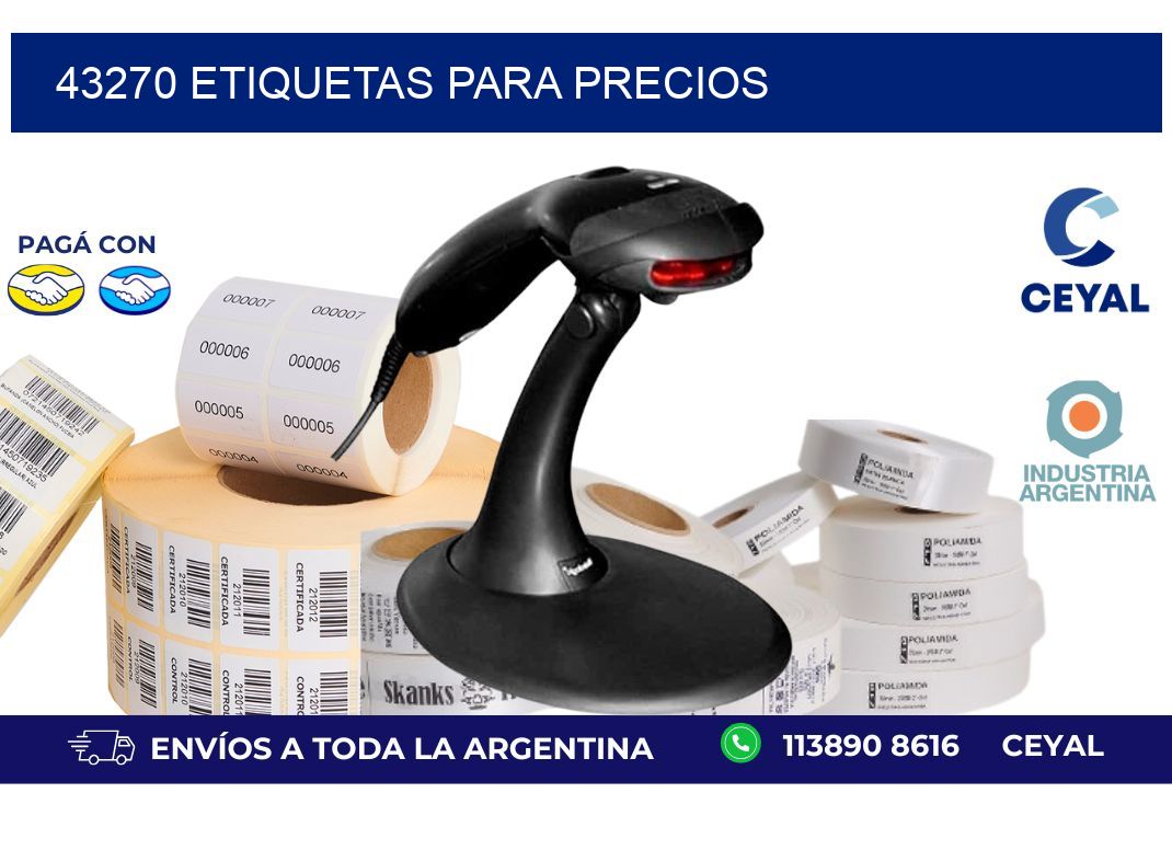 43270 ETIQUETAS PARA PRECIOS
