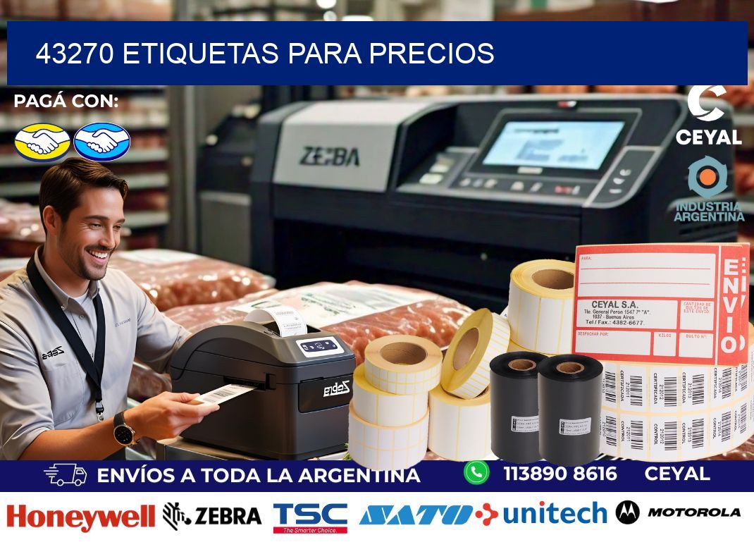 43270 ETIQUETAS PARA PRECIOS