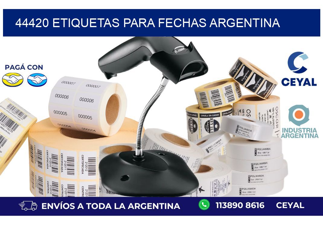 44420 ETIQUETAS PARA FECHAS ARGENTINA