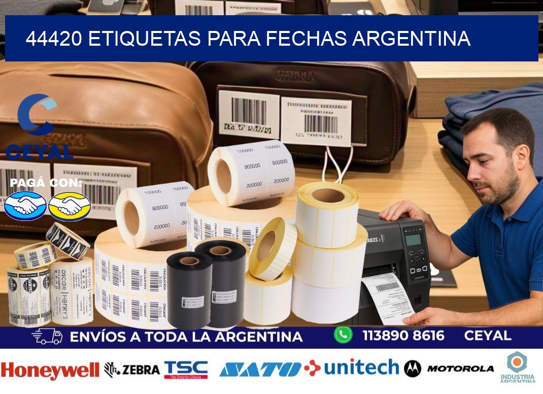 44420 ETIQUETAS PARA FECHAS ARGENTINA