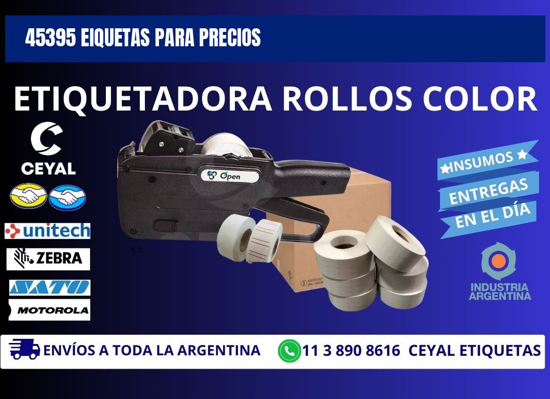 45395 EIQUETAS PARA PRECIOS