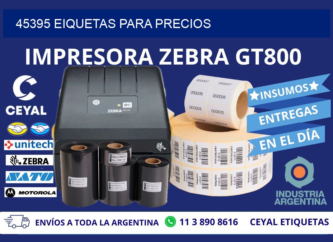 45395 EIQUETAS PARA PRECIOS