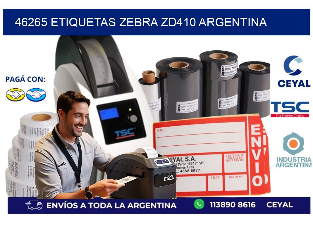 46265 etiquetas zebra zd410 argentina