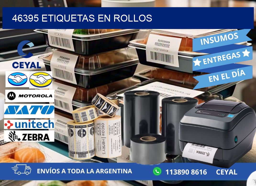 46395 ETIQUETAS EN ROLLOS