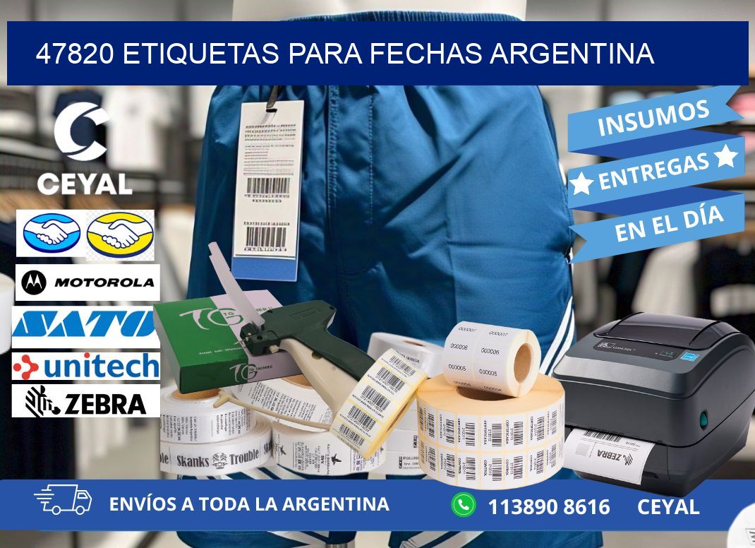 47820 ETIQUETAS PARA FECHAS ARGENTINA