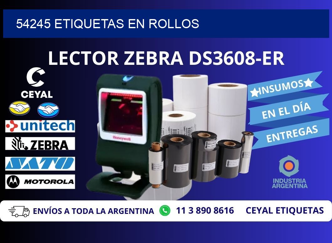 54245 ETIQUETAS EN ROLLOS