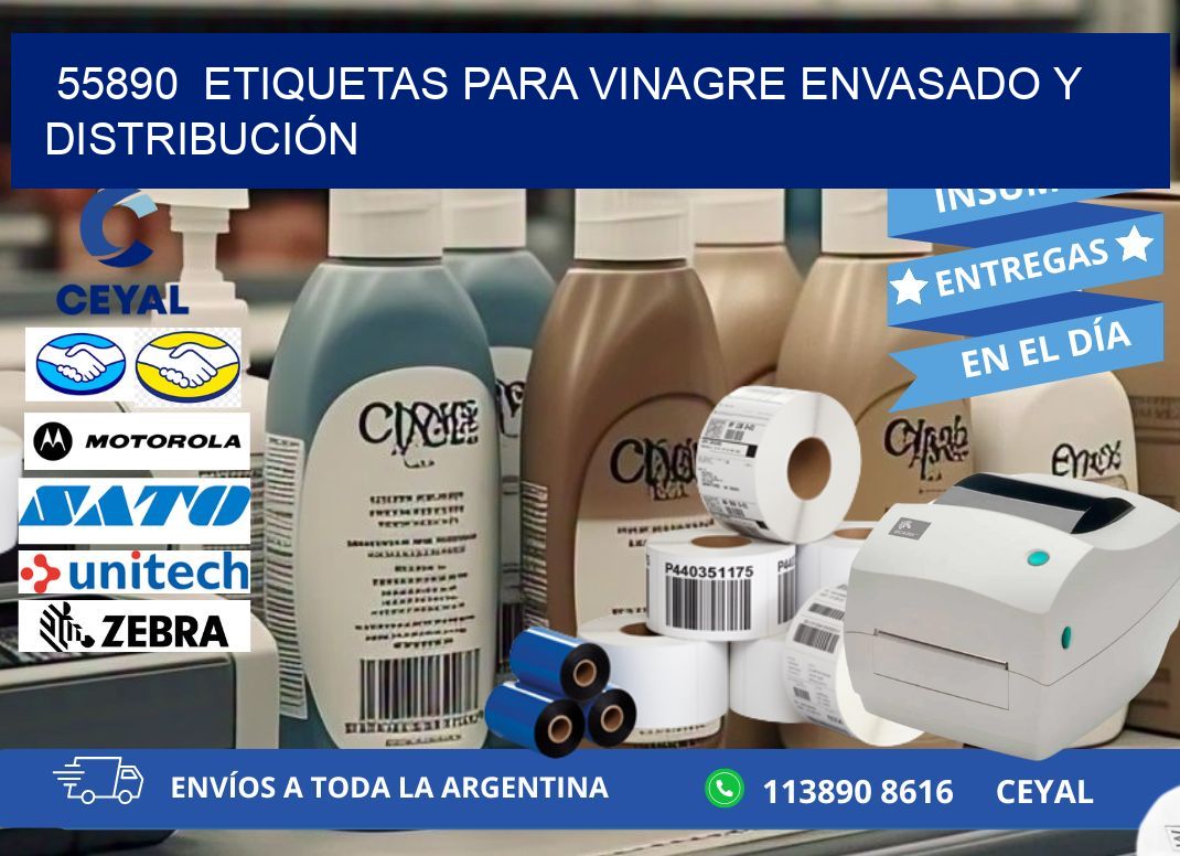 55890  ETIQUETAS PARA VINAGRE ENVASADO Y DISTRIBUCIÓN