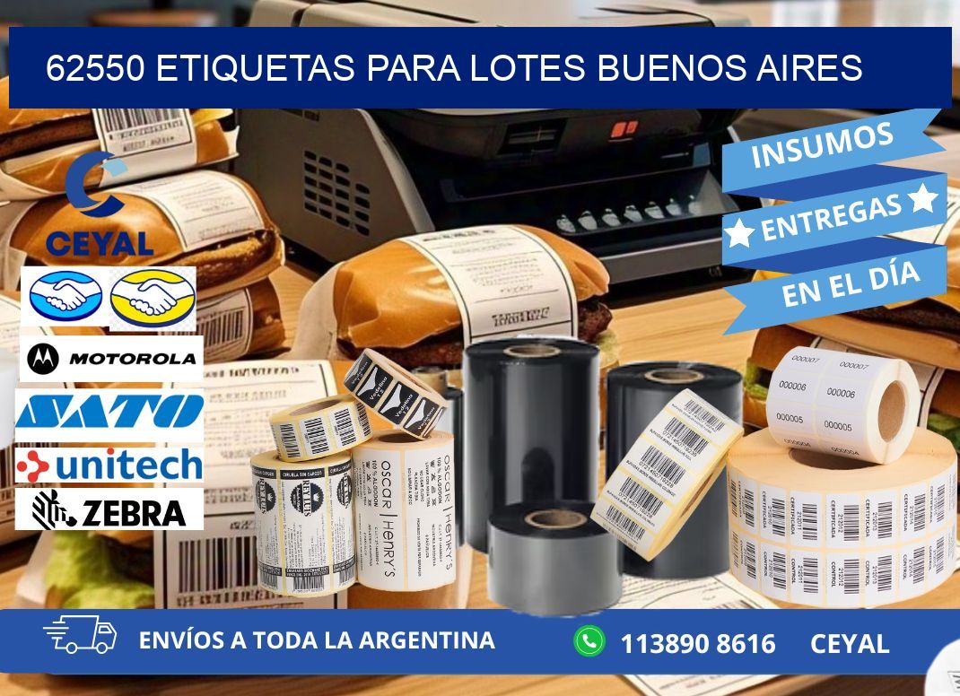 62550 ETIQUETAS PARA LOTES BUENOS AIRES