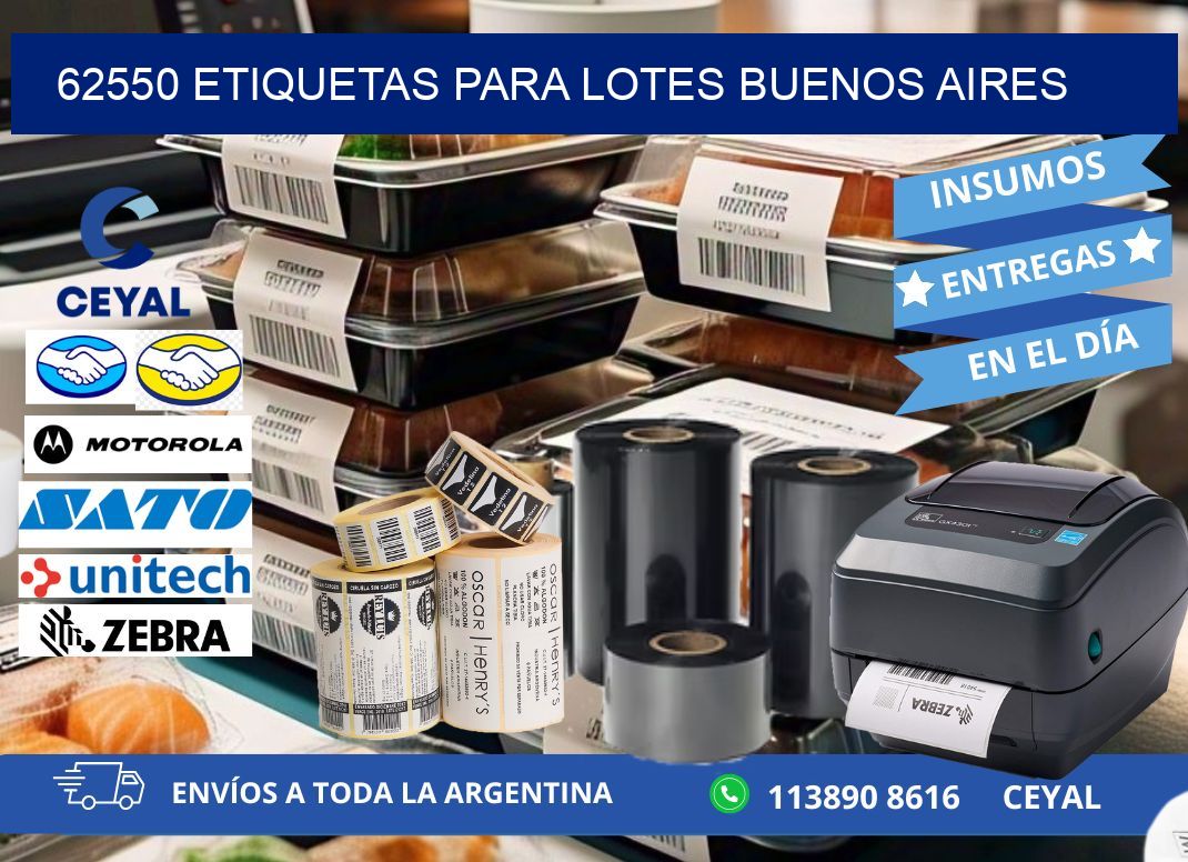 62550 ETIQUETAS PARA LOTES BUENOS AIRES