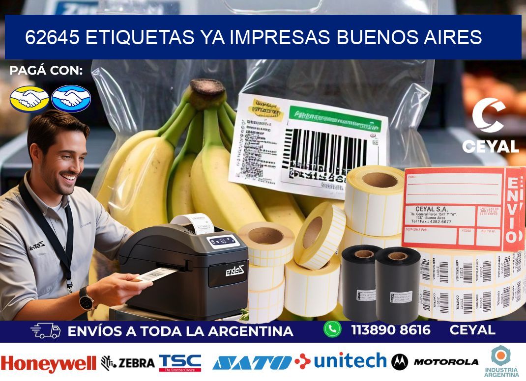 62645 ETIQUETAS YA IMPRESAS BUENOS AIRES