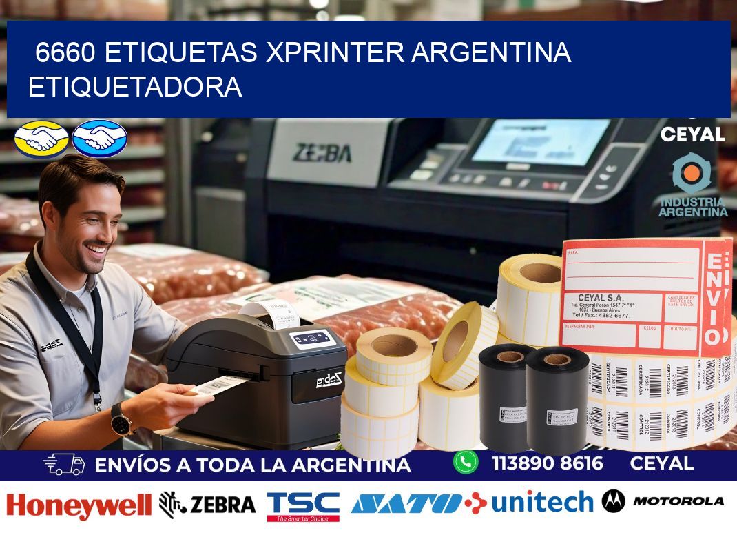 6660 etiquetas xprinter argentina ETIQUETADORA