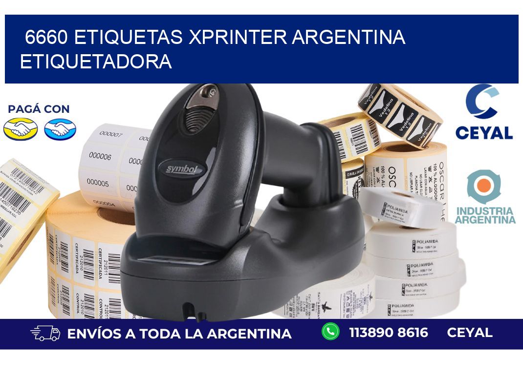 6660 etiquetas xprinter argentina ETIQUETADORA
