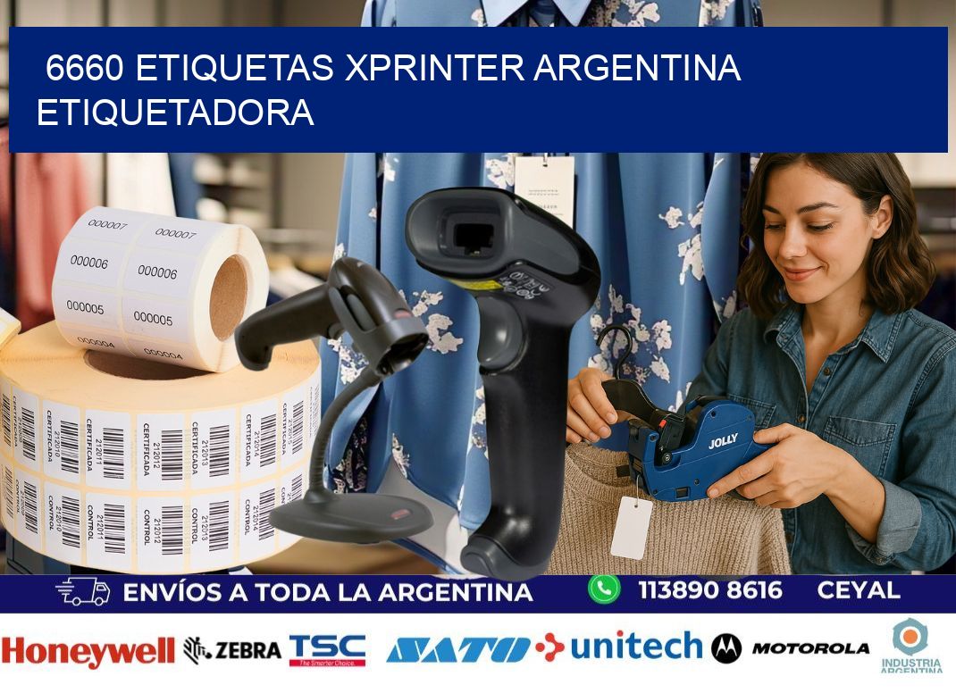6660 etiquetas xprinter argentina ETIQUETADORA