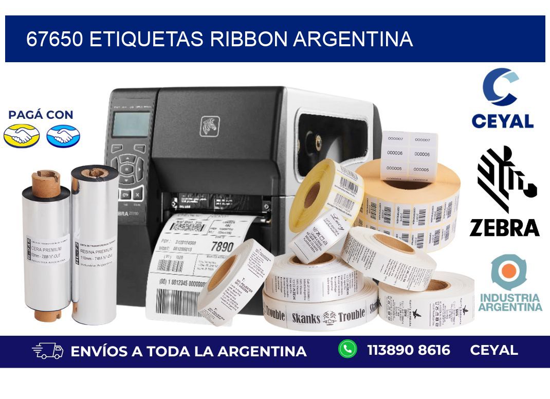 67650 etiquetas ribbon argentina