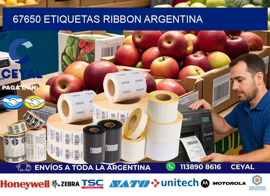 67650 etiquetas ribbon argentina