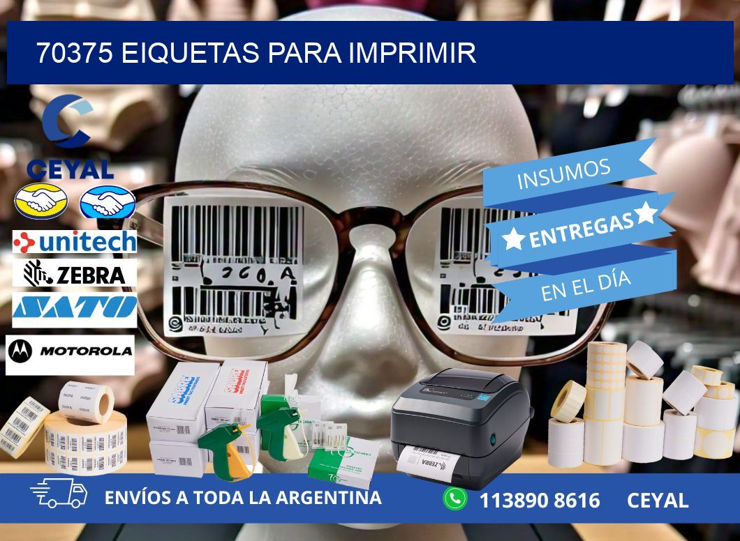 70375 EIQUETAS PARA IMPRIMIR