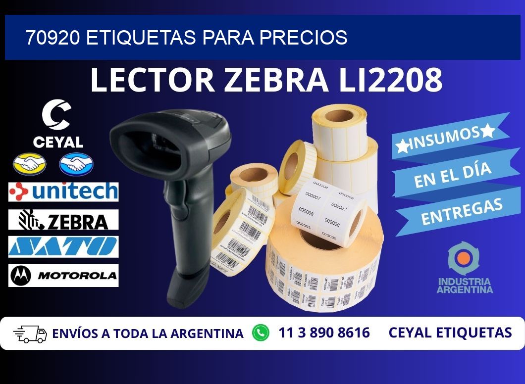 70920 ETIQUETAS PARA PRECIOS