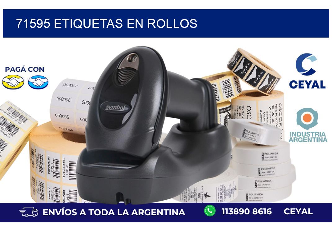 71595 ETIQUETAS EN ROLLOS