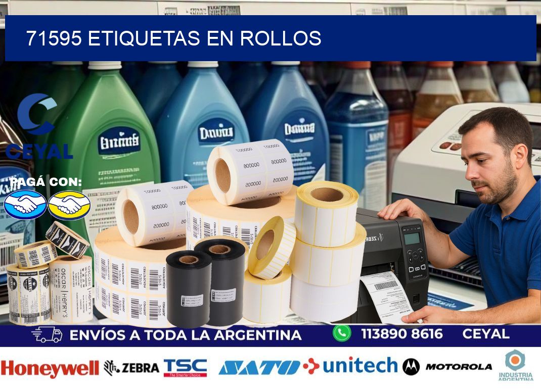 71595 ETIQUETAS EN ROLLOS