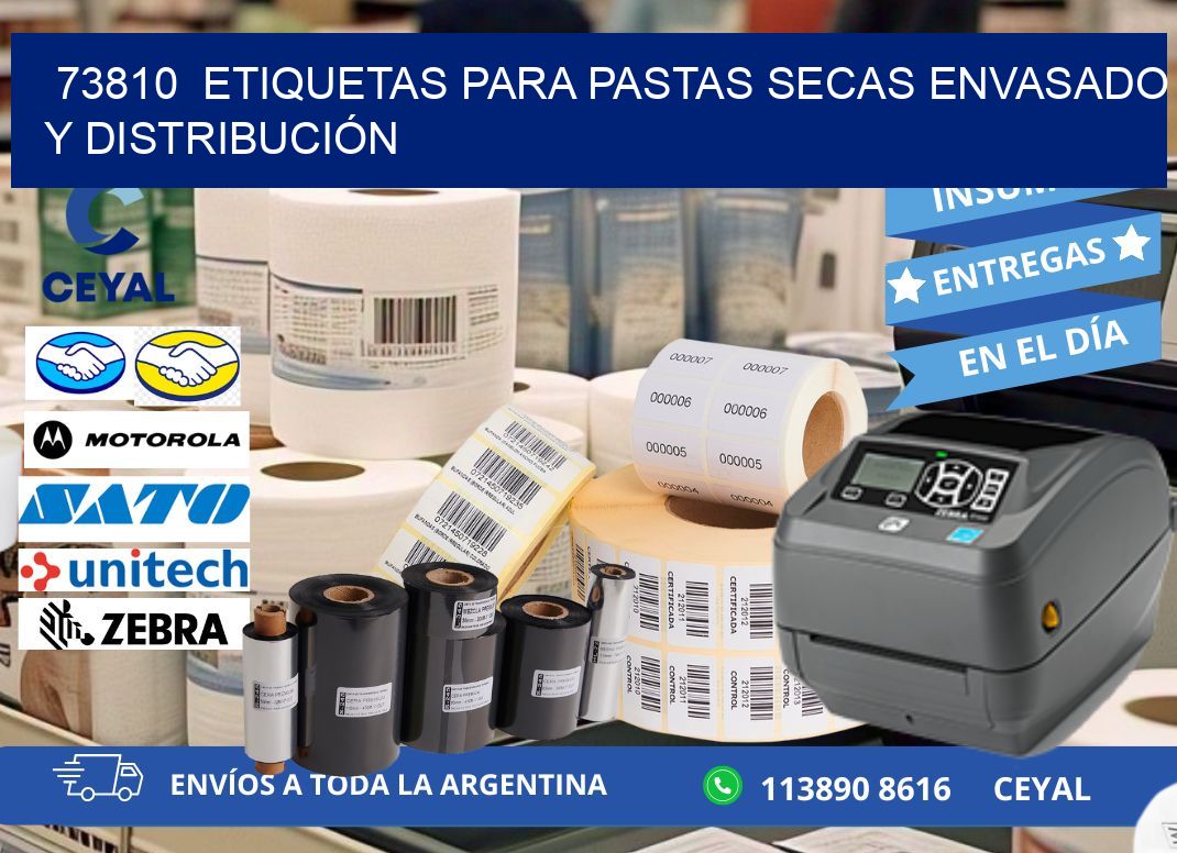 73810  ETIQUETAS PARA PASTAS SECAS ENVASADO Y DISTRIBUCIÓN