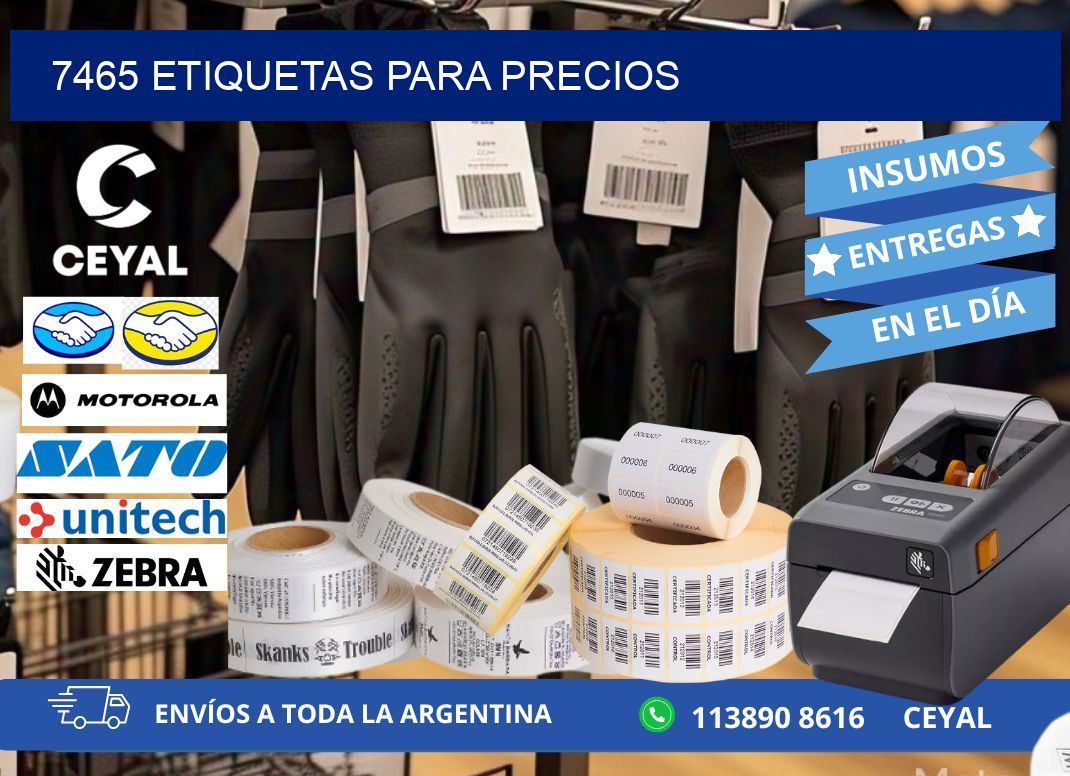 7465 ETIQUETAS PARA PRECIOS