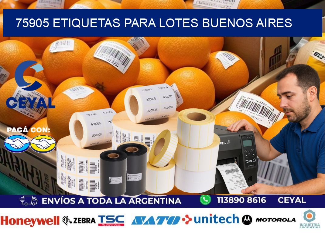 75905 ETIQUETAS PARA LOTES BUENOS AIRES