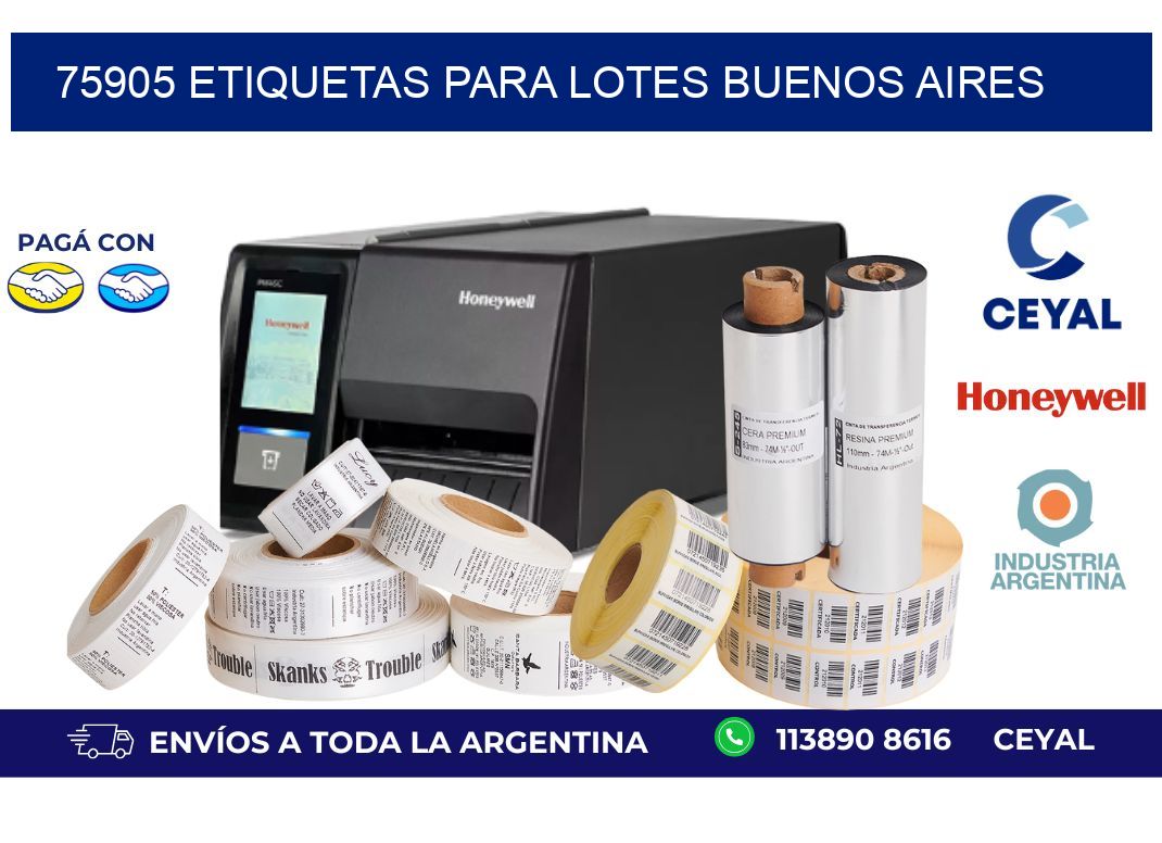 75905 ETIQUETAS PARA LOTES BUENOS AIRES