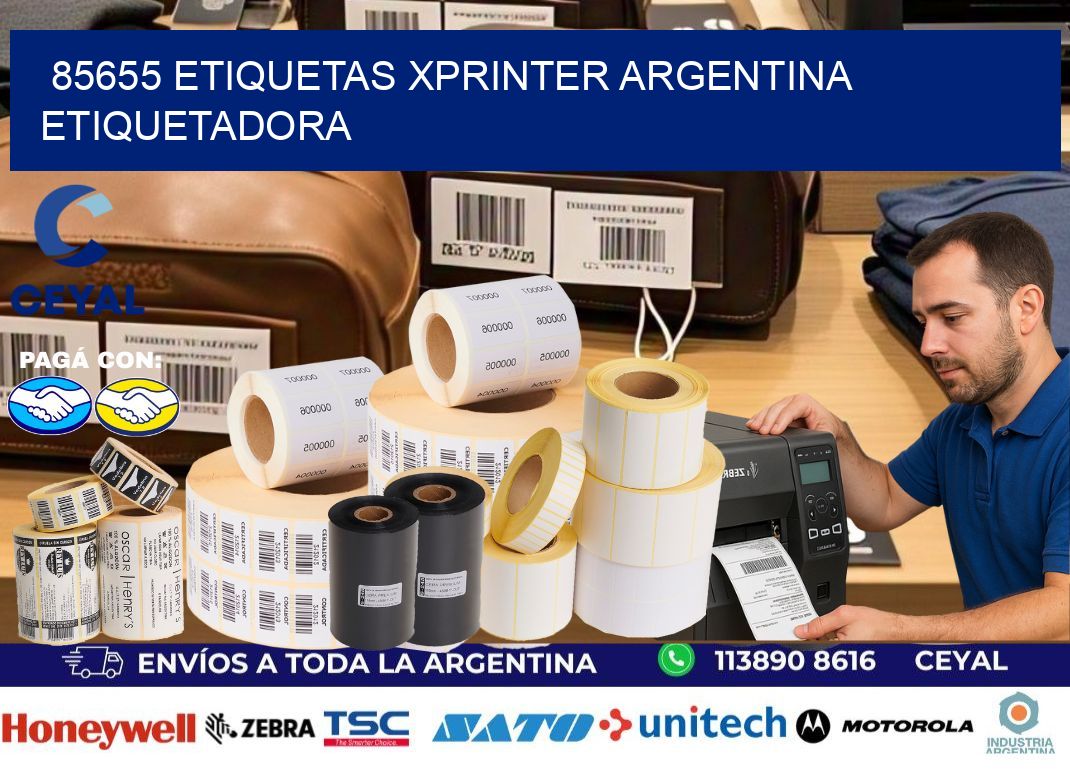 85655 etiquetas xprinter argentina ETIQUETADORA