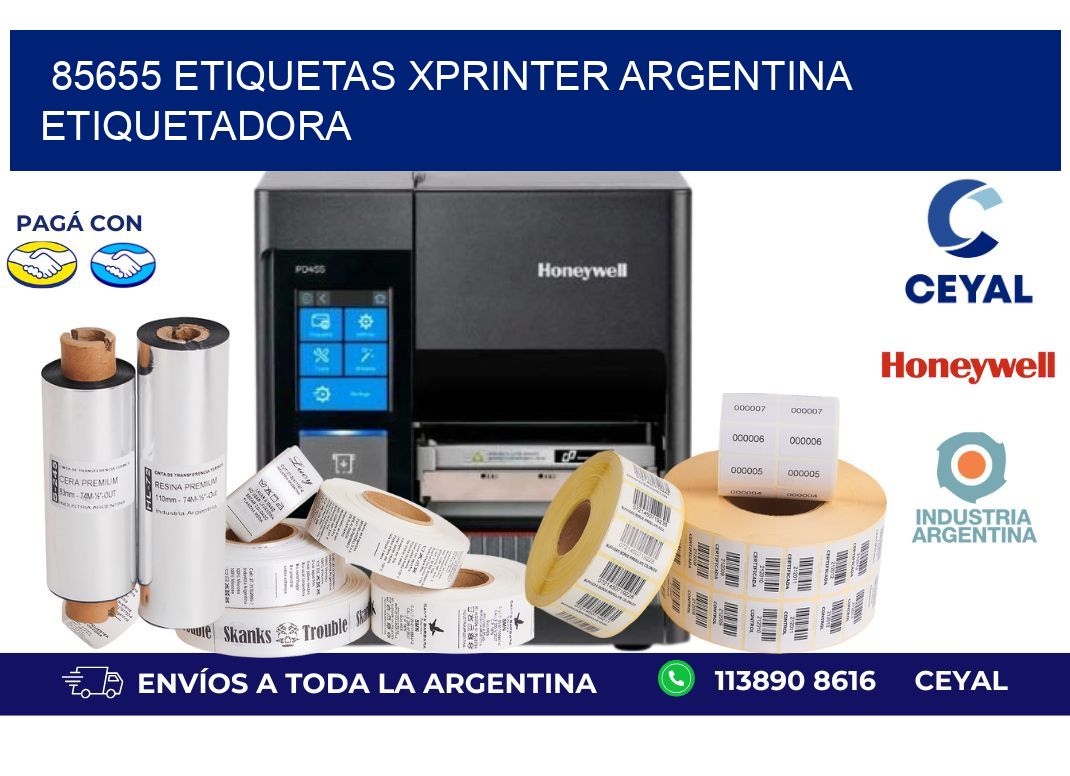 85655 etiquetas xprinter argentina ETIQUETADORA