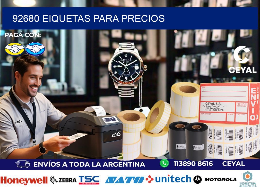 92680 EIQUETAS PARA PRECIOS