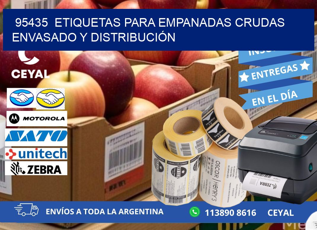 95435  ETIQUETAS PARA EMPANADAS CRUDAS ENVASADO Y DISTRIBUCIÓN