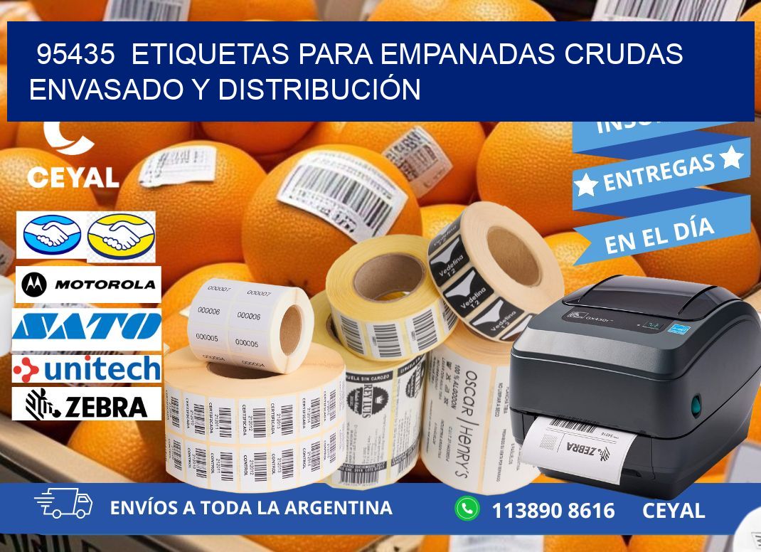 95435  ETIQUETAS PARA EMPANADAS CRUDAS ENVASADO Y DISTRIBUCIÓN