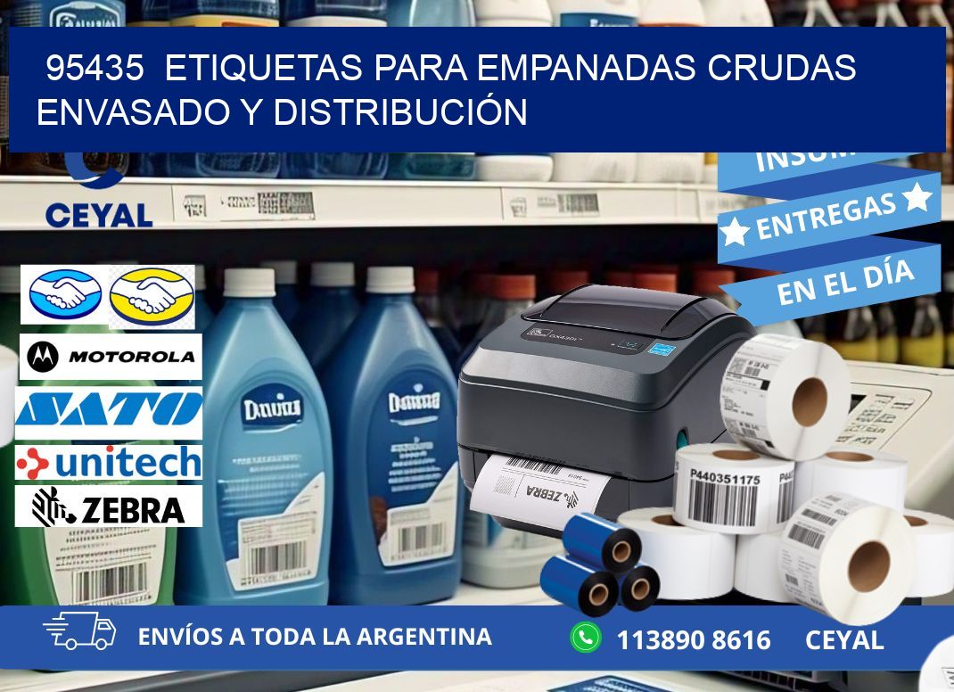 95435  ETIQUETAS PARA EMPANADAS CRUDAS ENVASADO Y DISTRIBUCIÓN