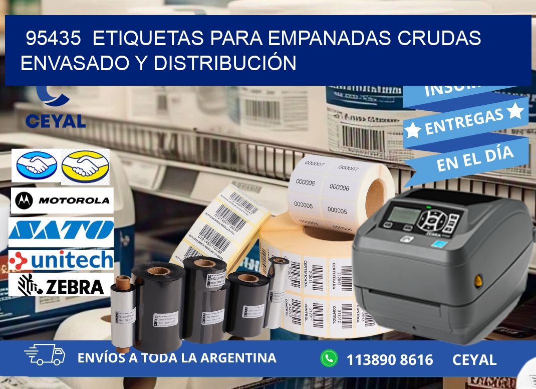 95435  ETIQUETAS PARA EMPANADAS CRUDAS ENVASADO Y DISTRIBUCIÓN