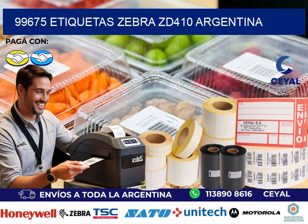99675 etiquetas zebra zd410 argentina