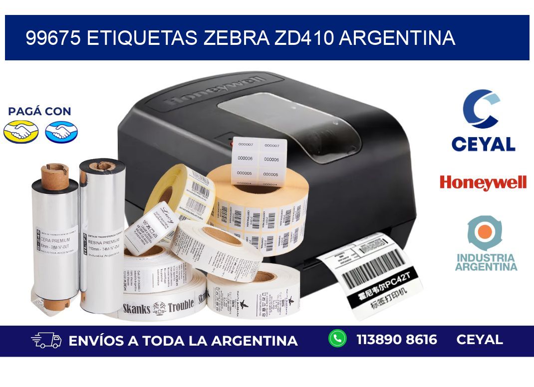 99675 etiquetas zebra zd410 argentina